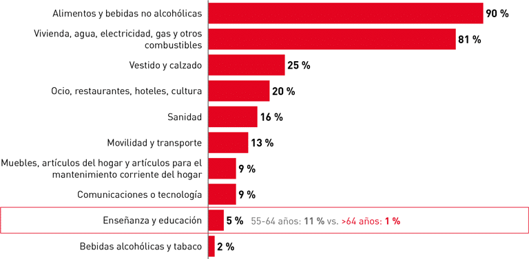 Gráfico Principales partidas de gasto